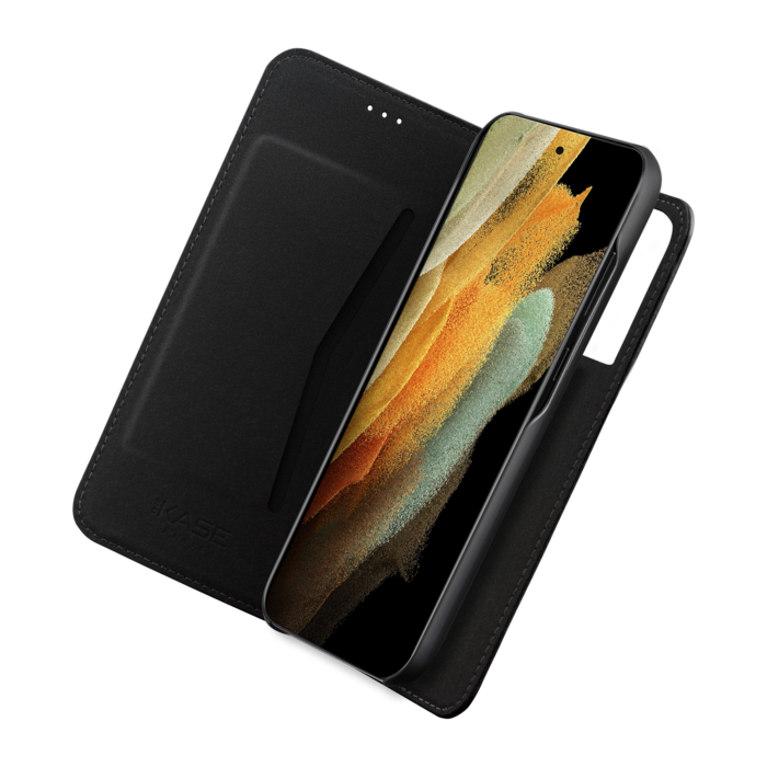 Etui et Coque slim magnétique 2-en-1 GEN 2.0 pour Samsung Galaxy S21 Ultra 5G, Noir