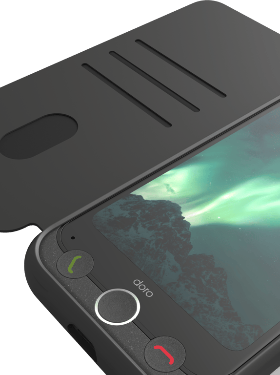 Doro 8934 coque de protection pour téléphones portables 15,5 cm (6.1 ) Étui avec portefeuille Graphite Doro A31 - Neuf