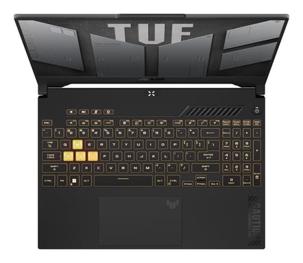 ASUS TUF Gaming F15 TUF507VV-LP189W Intel® Core™ i7 i7-13620H Ordinateur portable 39,6 cm (15.6'') Full HD 16 Go DDR5-SDRAM 1 To SSD NVIDIA GeForce RTX 4060 Wi-Fi 6 (802.11ax) Windows 11 Home Noir, Gris