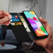 Housse pour Samsung Galaxy A41 Étui Folio Porte-carte Fonction Support Vidéo Noir