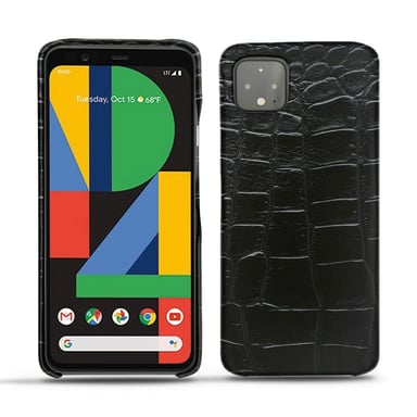 Funda de piel Google Pixel 4 XL - Tapa trasera - Negro - Cueros especiales