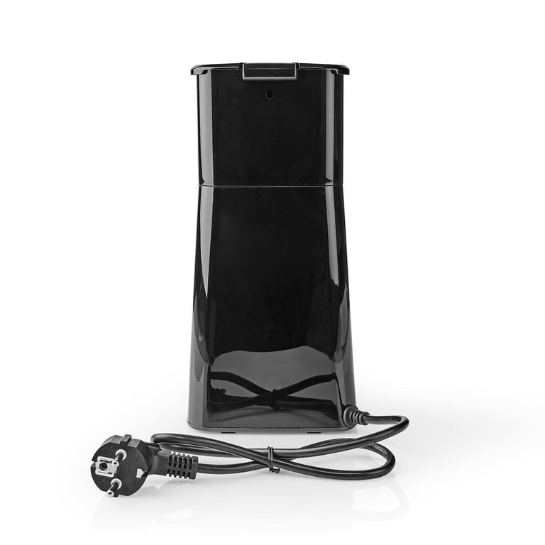 Nedis Single Serve 1 Cup Coffee Maker Digital Machine and Double Wall Insulated Travel Mug, with Timer, Stainless Steel, 420ml, Black
