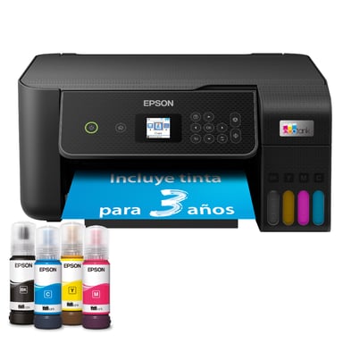 Impresora multifunción A4 - EPSON - Ecotank ET-2870 - Wi-Fi - Depósitos de tinta - 3 años de tinta incluidos