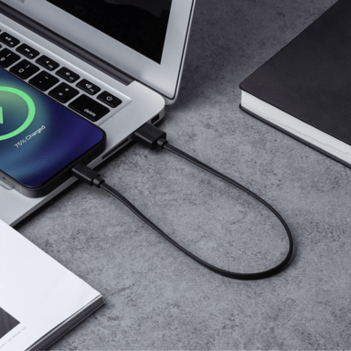 Cavo Lightning certificato MFi Apple Charge Speed 3A (0,3M), Jet Black