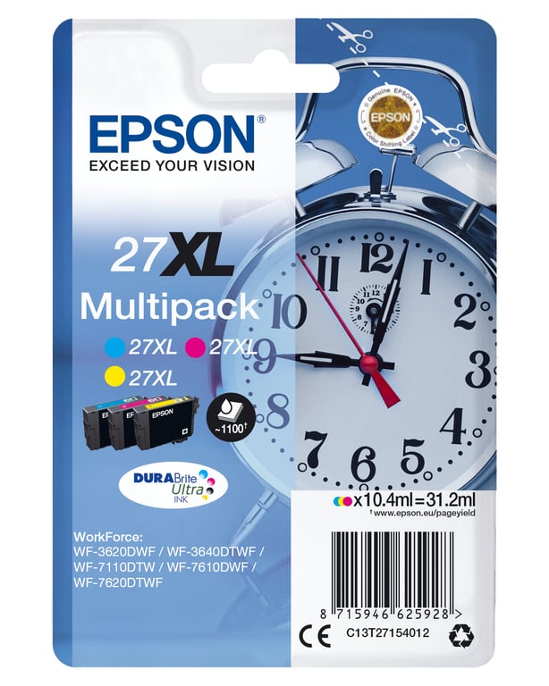 Epson Cartouches d'encre 27XL CyanJaune - vue 6