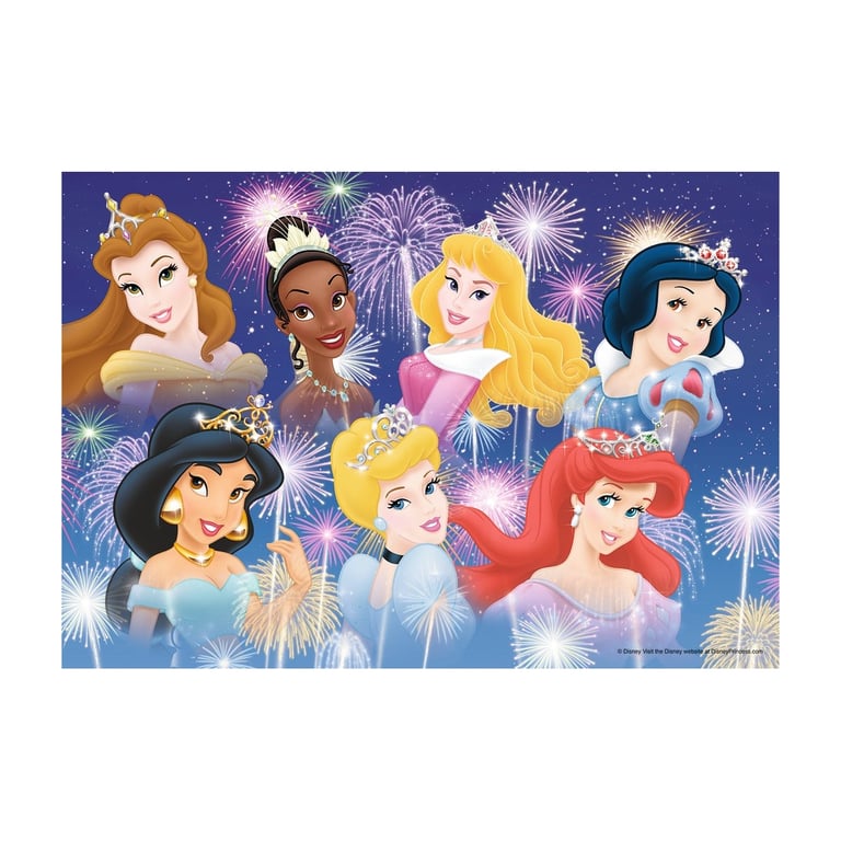 Puzzle 2 x 24 pièces : Princesses Disney : Les princesses réunies Ravensburger France - vue 3