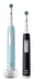 Oral-B Pro 1 PRO1CRSDUO brosse à dents électrique Adulte Brosse à dents rotative oscillante Noir, Turquoise, Blanc