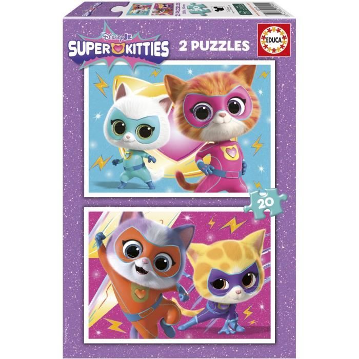 Puzzle EDUCA SuperKitties 2 x 20 pièces Pour enfants À partir de - vue 6