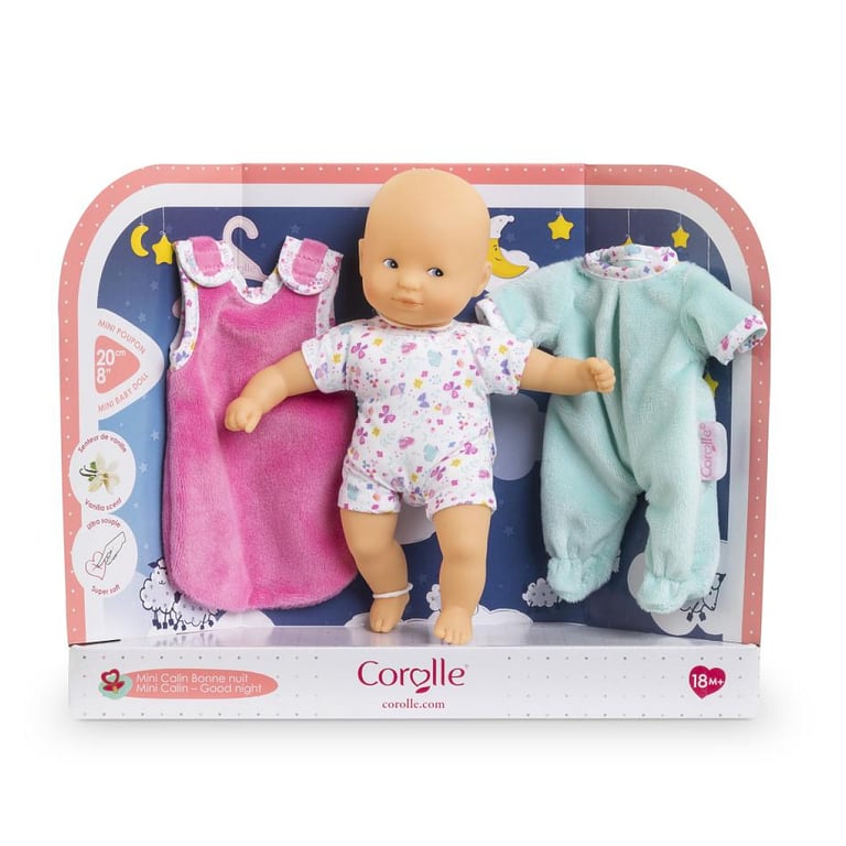 Poupon Corolle 9000120300 – Mini Calin Bonne Nuit Papillons, 20 cm avec Accessoires - vue 4