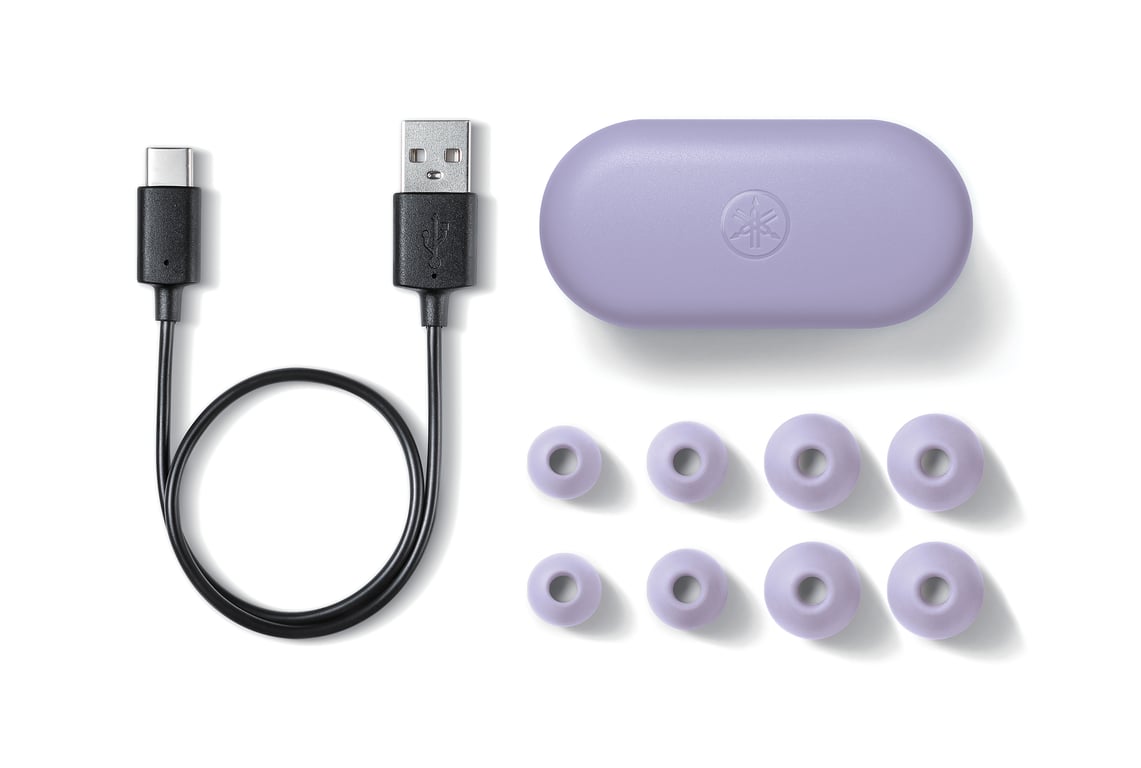 Yamaha TW-E3B Casque True Wireless Stereo (TWS) Ecouteurs Musique Bluetooth Violet - Neuf