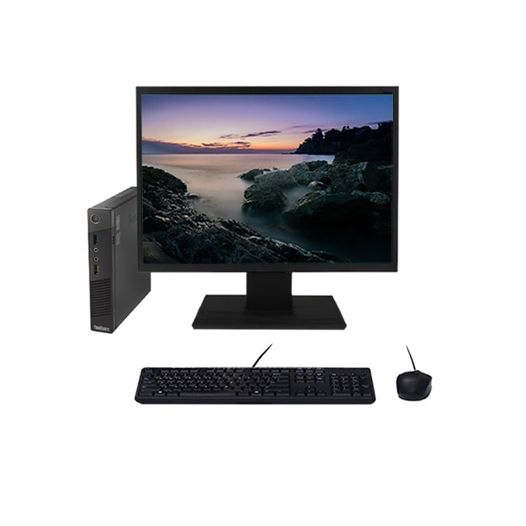 PC  M93p i5-4570T 3.60GHz 8Go/480Go SSD Wifi W10 + Ecran 22 - Très bon état