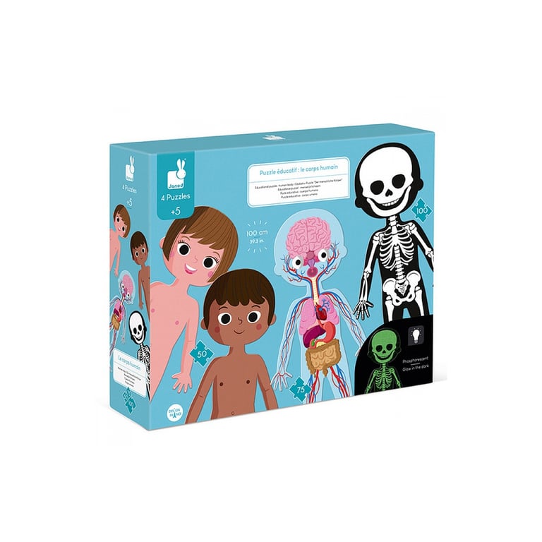 Puzzle éducatif géant : Le Corps Humain Juratoys Janod - vue 3