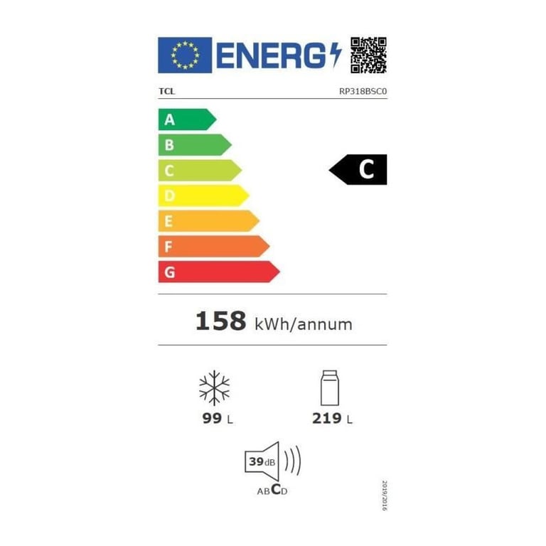 Réfrigérateur Combiné TCL RP318BSC0 - vue 10