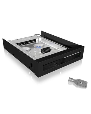 ICY BOX IB-2217ASTS 8,89 cm (3.5'') Plateau de stockage de disques Noir