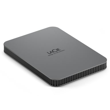 LaCie Mobile Drive Secure disque dur externe 2 To USB Type-C 3.2 Gen 1 (3.1 Gen 1) Gris