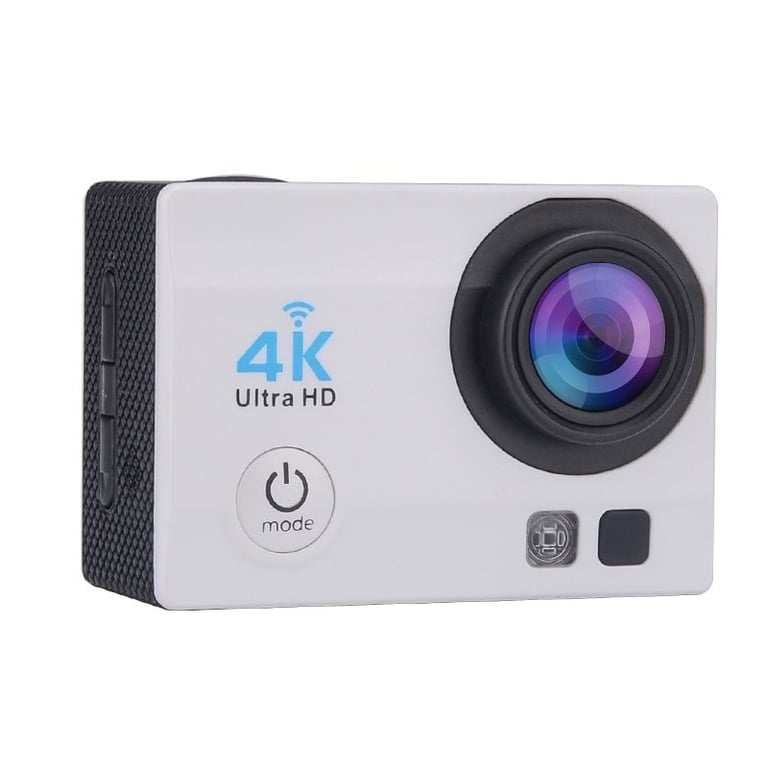 Caméra Sport 4K 16Mp Étanche Grand Angle 170° Wifi Écran LCD 2 Pouces HDMI  Blanc YONIS - Yonis