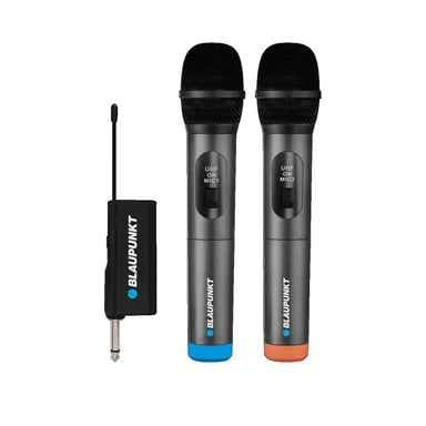 Microphone sans fil Blaupunkt WM60UDB double - Noir - Neuf