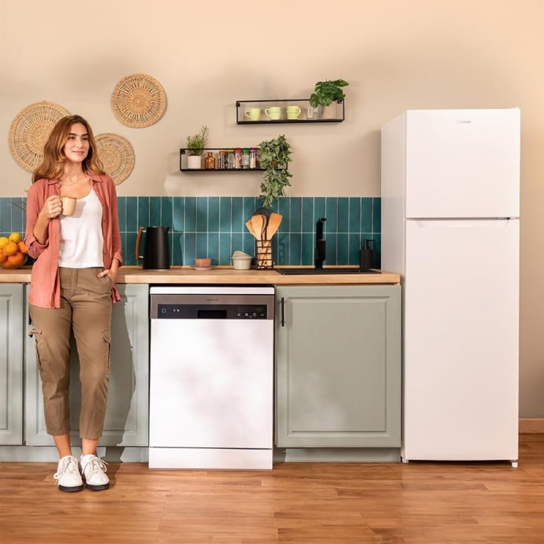 Cecotec Réfrigérateur Combi 2 D Bolero CoolMarket 348 NF E. Compresseur Inverter NoFrost Classe E design élégant. Économie d'énergie et fraîcheur optimale. - vue 2