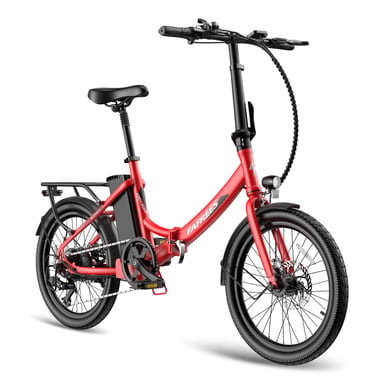 Vélo électrique pliant urbain FAFREES F20Light, batterie amovible 36 V 20 Ah, moteur 250 W - rouge