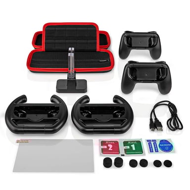 Kit de Démarrage 13-en-1 pour Nintendo Switch OLED Noir