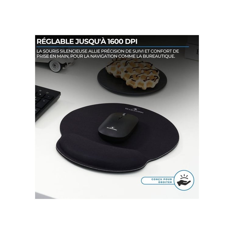 Pack clavier sans fil ULTRA FIN BLUESTORK PACK WL OFFSLIMFR AZERTY - vue 4