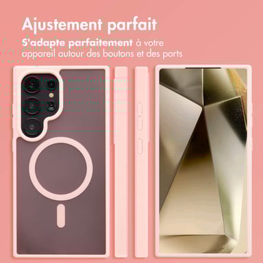 imoshion Coque Color Guard avec MagSafe pour Samsung Galaxy S24 Ultra - Rose clair