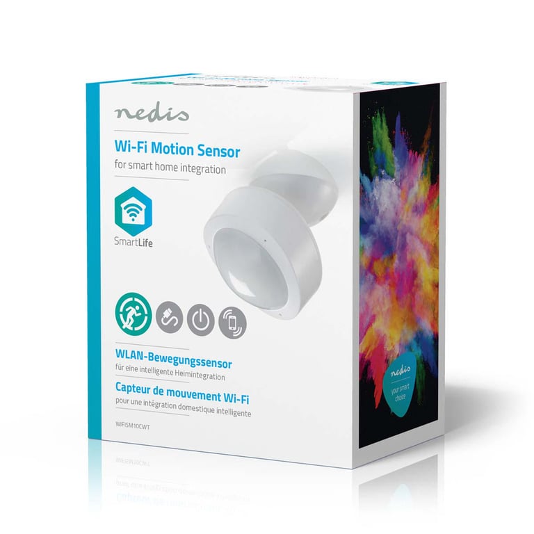 Nedis WIFISM10CWT détecteur de mouvement Capteur infra Avec fil &sans fil Plafondmur Neuf - vue 2