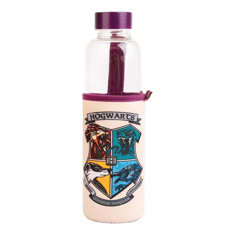 Harry Potter Gourde en Verre Blason Poudlard de Harry Potter 500ml Neuf