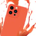 Coque pour Apple iPhone 12 PRO MAX en FLUID ORANGE Housse de protection Étui en silicone TPU flexible