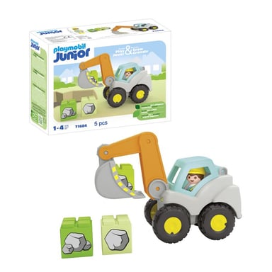 Playmobil Excavatrice Junior 71684 - Jouet Éducatif pour Enfants - Neuf pour garçon - vue 3