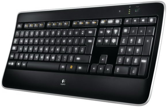 Logitech K800 clavier RF sans fil Noir