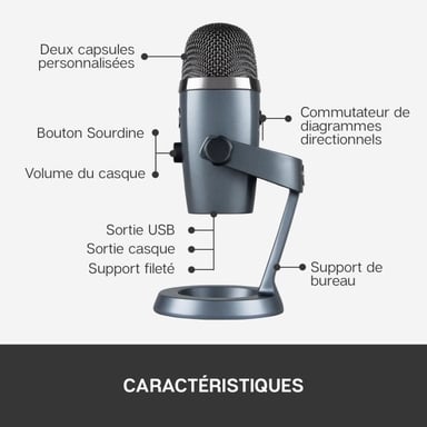Blue Yeti Nano USB Mic SHADOW GREY EMEA