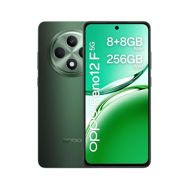 OPPO Reno12 F 5G 16,9 cm (6.67'') SIM doble Android 14 USB Tipo C 8 GB 256 GB 5000 mAh Negro, Verde