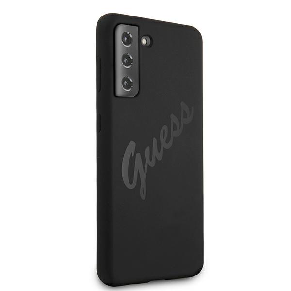 Guess Étui pour Samsung Galaxy S21+, noir Script Vintage - vue 3