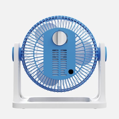 Ventilador de mesa Fabrilamp Funchal 3 velocidades azul