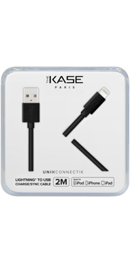 Cavo Lightning con certificazione MFi per ricarica/sincronizzazione Apple (2M), Jet Black