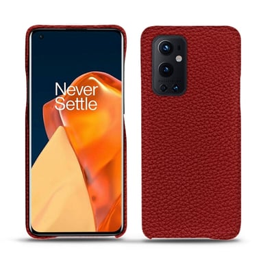 Coque cuir OnePlus 9 Pro -  - Rouge - Cuir grainé