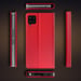 Moozy Case Flip Cover para Samsung A42 5G, Rojo - Funda inteligente magnética Flip Cover con tarjetero y soporte