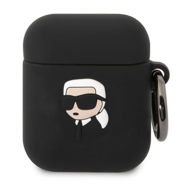 Custodia in silicone AirPods 1/2 Karl Head 3D lusso Antiurto