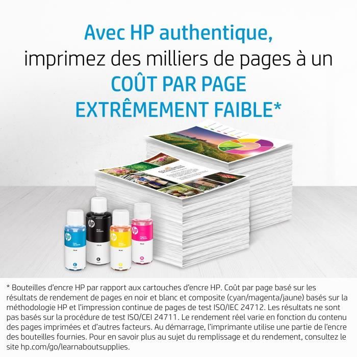 HP 31 Bouteille d'encre cyan authentique 70 mL (1VU26AE) pour HP Smart Tank 455/457/513/Plus 555/Plu - Neuf