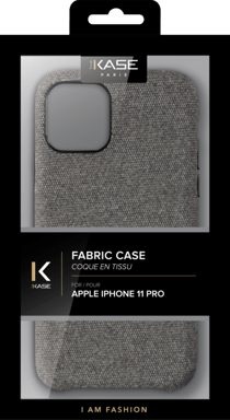 Custodia in tessuto per Apple iPhone 11 Pro, grigio chiaro