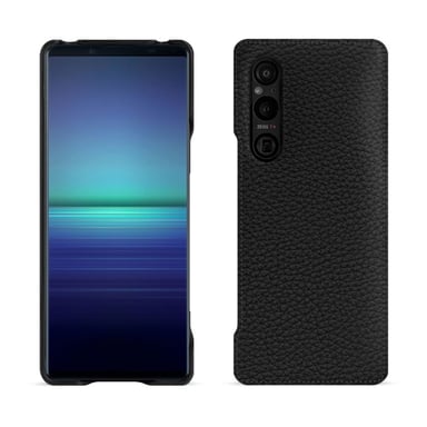 Coque cuir Sony Xperia 1 V -  - Noir - Cuir grainé