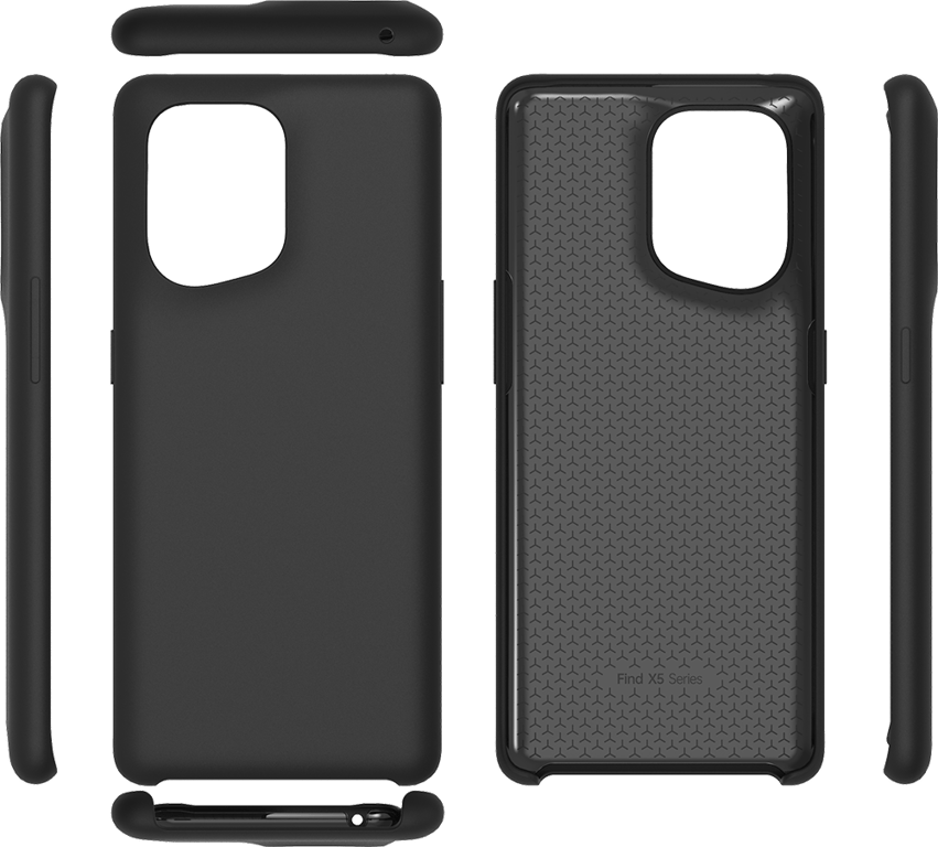 Coque Oppo Find X5 Silicone Noire Oppo