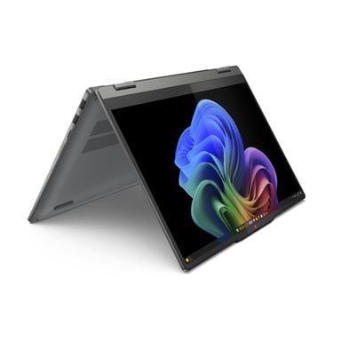 Lenovo IdeaPad 5 2-in-1 14Q8X9 Copilot+ PC Qualcomm Snapdragon X1P-42-100 Hybride (2-en-1) 35,6 cm (14'') Écran tactile WUXGA 16 Go LPDDR5x-SDRAM 1 To SSD Wi-Fi 7 (802.11be) Windows 11 Home Allemand Gris