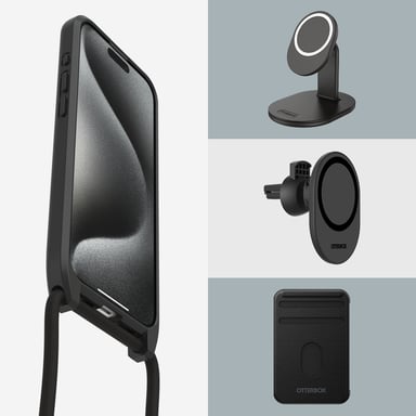 Collana MagSafe OtterBox React Series per iPhone 15 Pro, Nero Apple iPhone 15 Pro