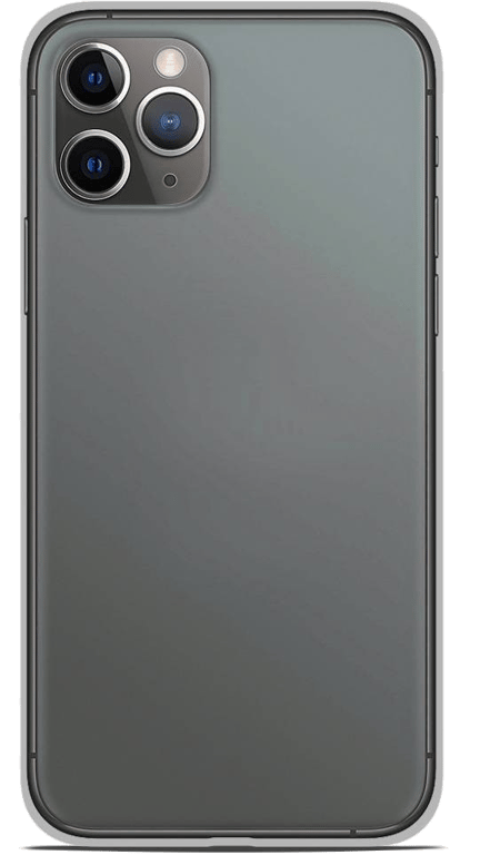 Coque silicone unie compatible Transparent Apple iPhone 11 Pro