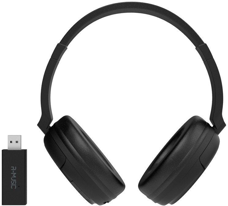 R-MUSIC - Casque TV Sans Fil Bluetooth Avec Récepteur USB