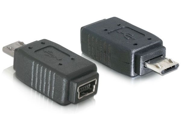 DeLOCK Adapter USB micro B male to mini USB 5 pin mini USB 5p Neuf - vue 2