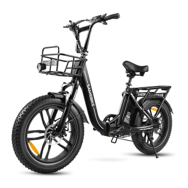 SAMEBIKE C05 Pro Bicicletta elettrica 20'' Fat Tire Step-Through E-Bike per donne Motore 500W Batteria 36V 13Ah