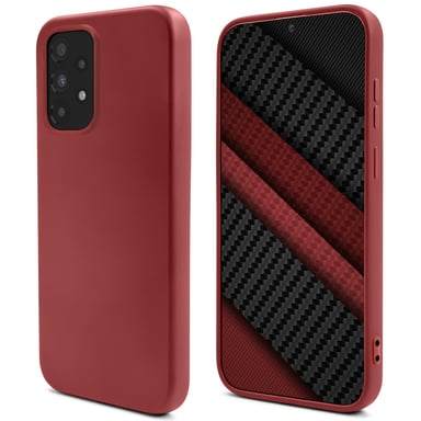 Moozy Lifestyle. Coque en silicone pour Samsung A33 5G, rose vintage – Coque légère en silicone liquide avec finition mate et doublure en microfibre douce, coque en silicone de qualité supérieure